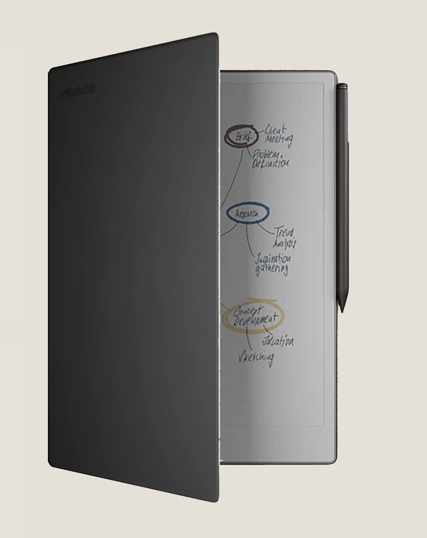 Sada 1 - rM Paper Pro + Marker Plus + Book Folio Leather Black
