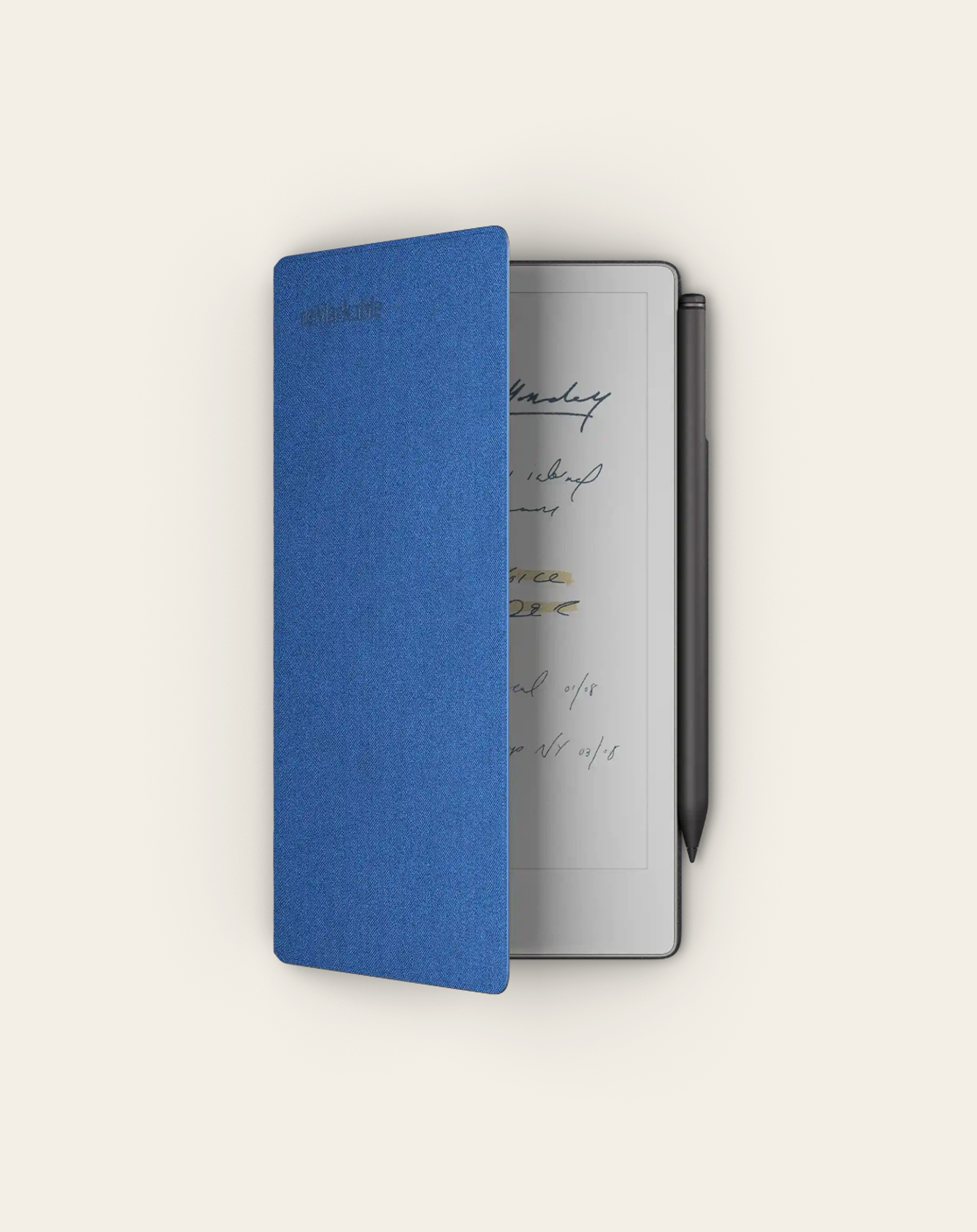 Sada 3 - rM Paper Pro Move + Marker Plus + Book Folio Mosaic Weave Cobalt