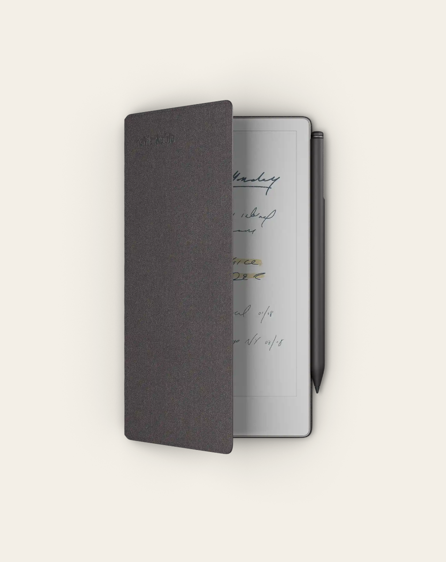 Sada 5 - rM Paper Pro Move + Marker Plus + Book Folio Mosaic Weave Basalt