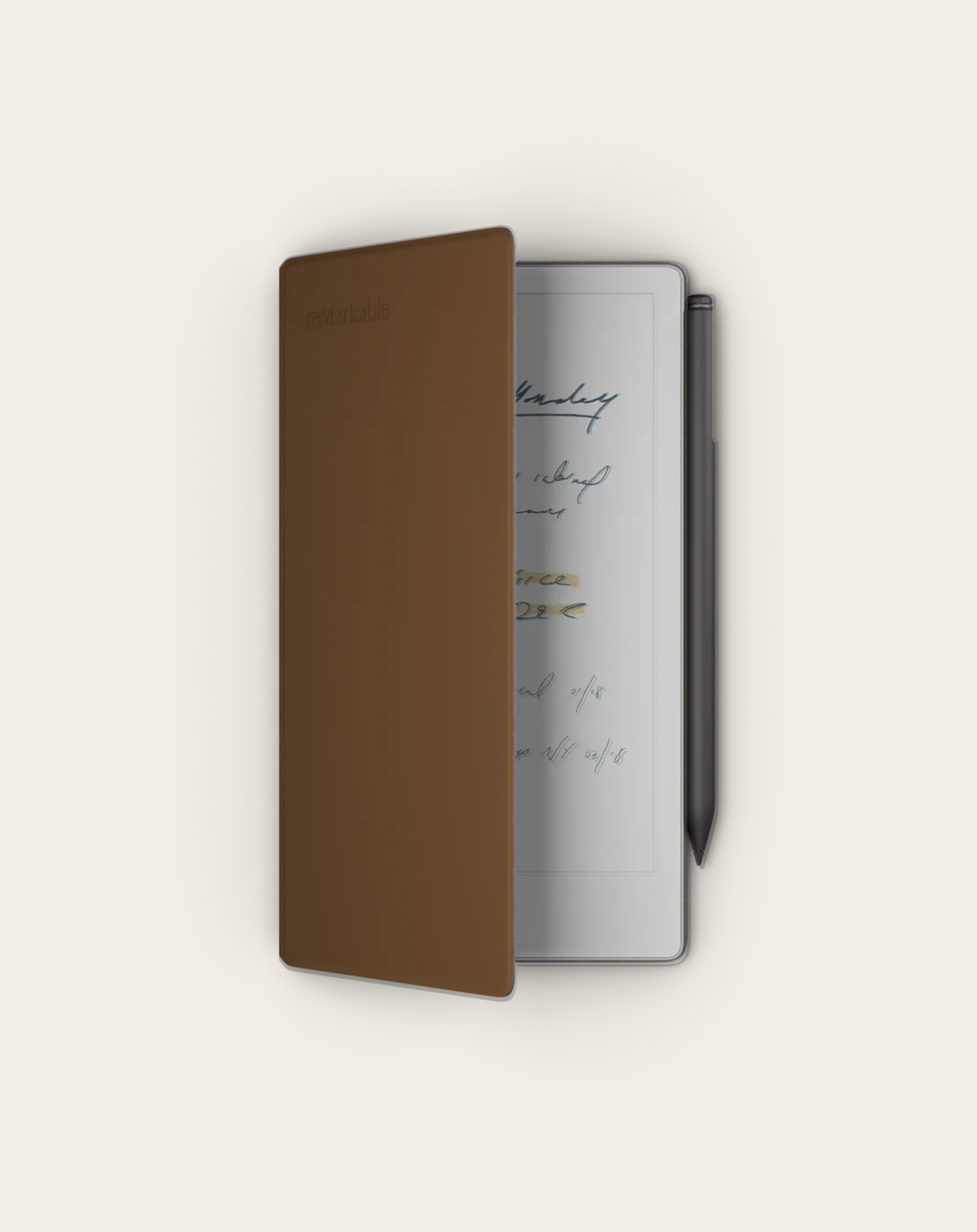 Sada 7 - rM Paper Pro Move + Marker Plus + Book Folio Leather Brown
